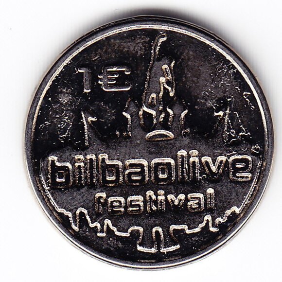 Bilbao Spain Live Music Festival 1 Euro Drink Token (b121) - Picture 1 of 2